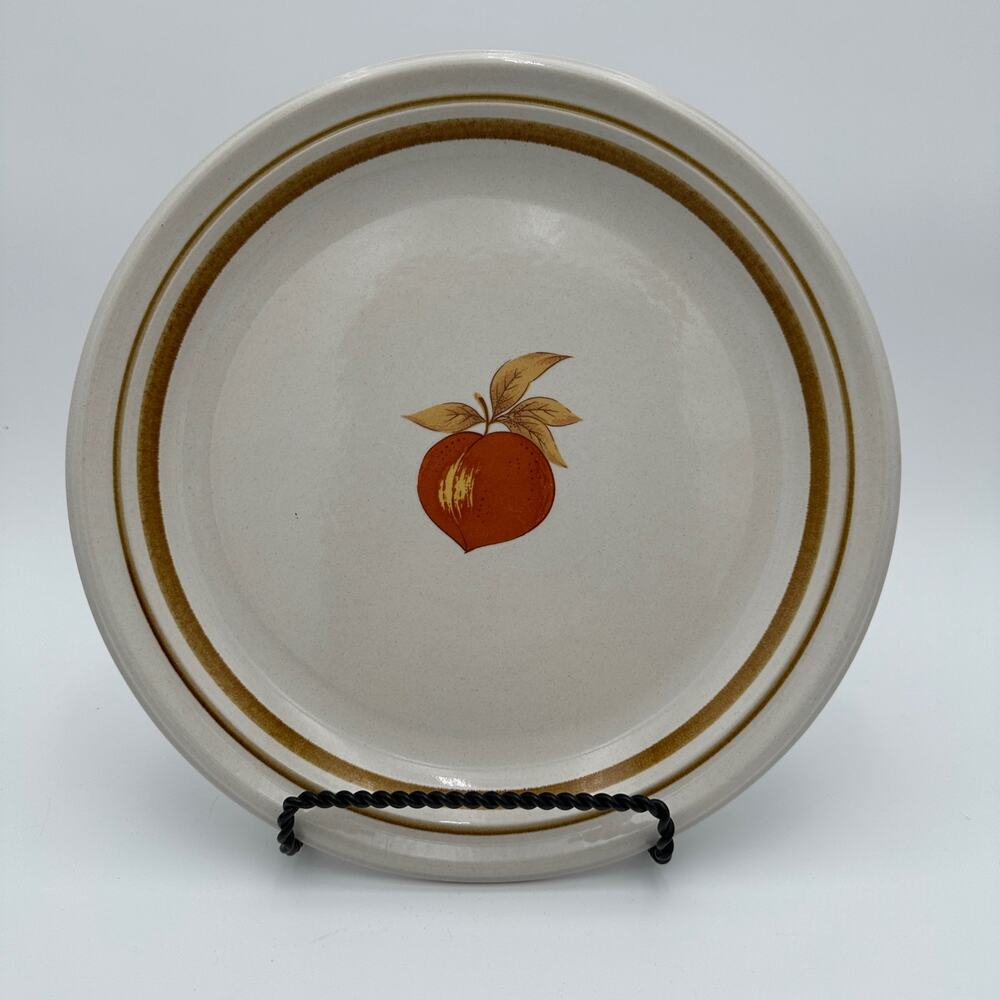 Vintage Chop Plate in Sweet Fruit Pattern by Mikado 12 Inch